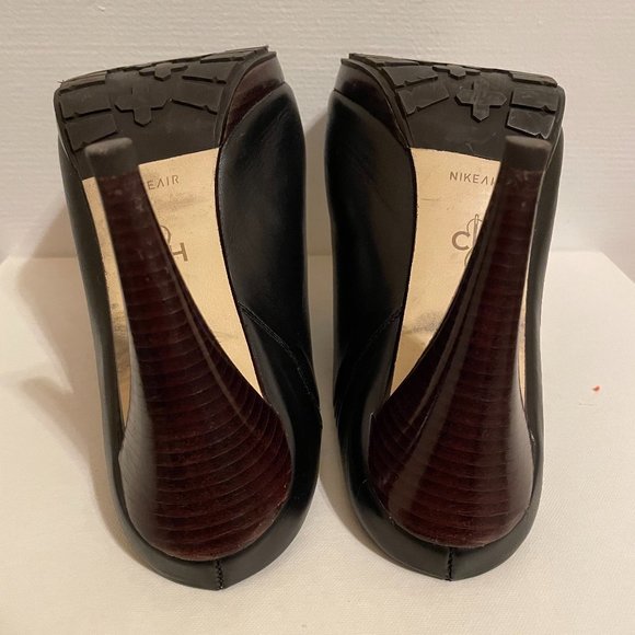 Cole Haan NikeAir Black Leather Slide Sandals 8 1/2 - Picture 11 of 13